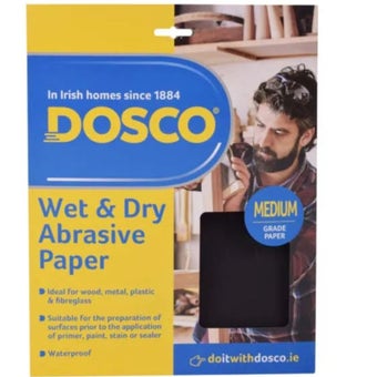Dosco Wet & Dry Sandpaper I Fine - 4 Pack