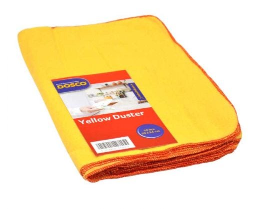 Dosco Yellow Duster - Pack of 10