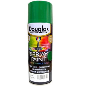Douglas Multi Surface Spray Paint 400ml Light Green High Gloss Quick Drying Paint