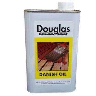 Douglas Danish Oil for Interior and Exterior Wood with Water-Resistant Low-Sheen Finish 1L
