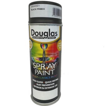 Douglas Spray Paint Black Primer 400ml