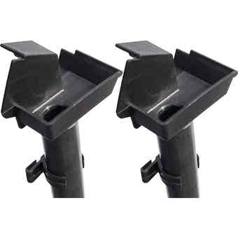 Halls Qube Greenhouse Black Downpipe Kit - Set of 2