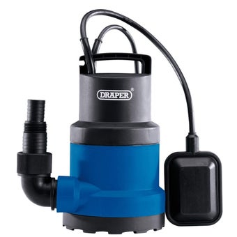Draper 230V Submersible Clean Water Pump with Float Switch 108L/min 250W