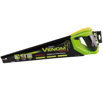 Draper Venom® 2 x First Fix & 1 x Second Fix Double Ground Handsaws, 500mm, 7tpi/8ppi & 11tpi/12ppi I Pack of 3