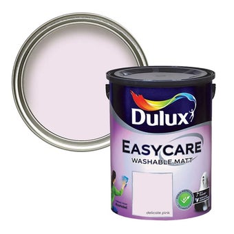 Dulux Easycare Matt Emulsion paint 5L - Delicate Pink