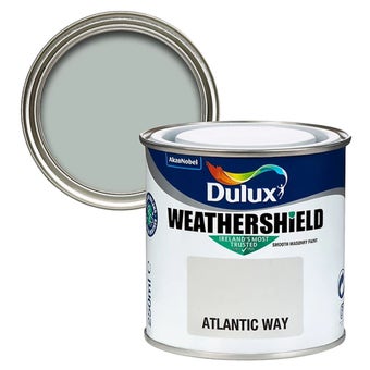Dulux Weathershield Smooth Matt Masonry paint 250ml Tester pot - Atlantic way