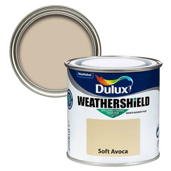 Dulux Weathershield Smooth Matt Masonry paint 250ml Tester pot - Soft avoca