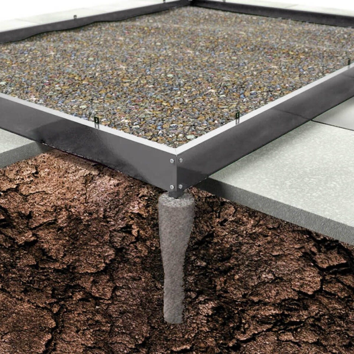 Popular Greenhouse Base Silver 6' x 8'