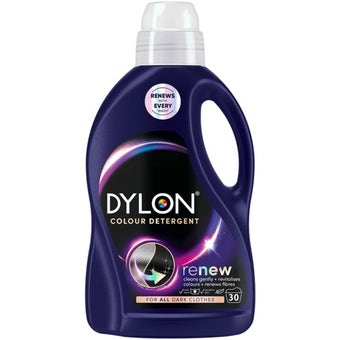 Dylon Renew Black and Dark Liquid Laundry Detergent 1.5L 30 Washes – Revives Dark Colours and Renews Fabric