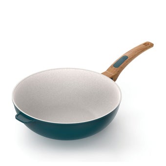 EKAU Home Essential Open Wok Teal 28cm