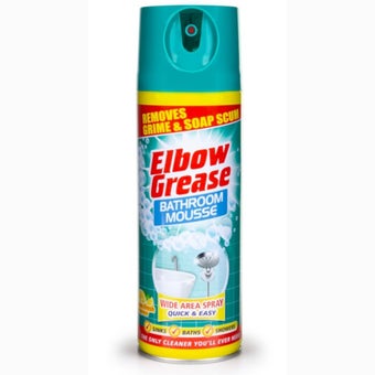 Elbow Grease Bath & Shower Foam Lemon 400ml | Bathroom Mousse, Deep Cleans, Deodorises
