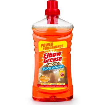 Elbow Grease Wood Floor Cleaner Concentrate 1L Orange Blast | For Wood, Laminate & Vinyl Floors, Makes Up to 50L