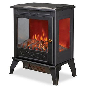 De Vielle Premium 3D Electric Stove Black 1800W