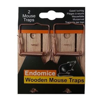 Endomice Wooden Mouse Traps Pack of 2