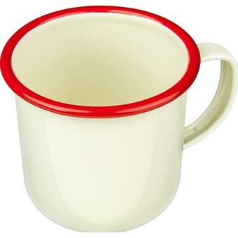 Red Enamel Mug - 8cm