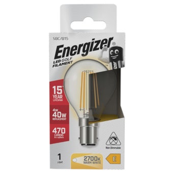 Energizer LED Golf Ball Bulb 4W B15 Warm White 2700K