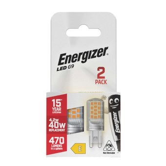 Energizer Led G9 4.2W (40W) 470Lm Warm White 2700K Twin Pack