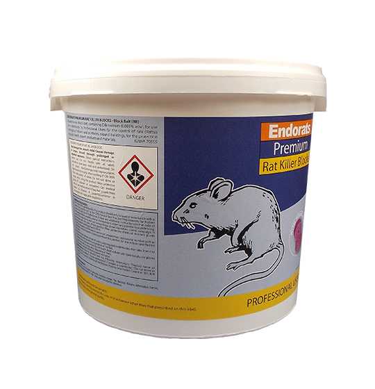 Endorats Premium Rat Killer Blocks - 2.5Kg
