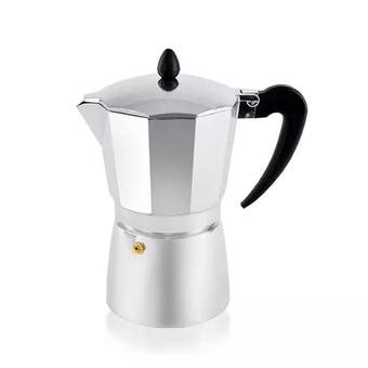 Silver Espresso Maker - Makes 6 Cups