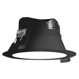 Evolec Lima LED Downlighter IP44 6W Dimmable Colour Changing - Black
