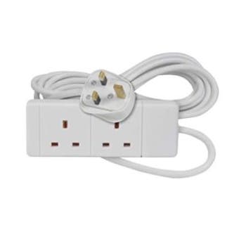 2 Gang 3 Meters Extension Lead