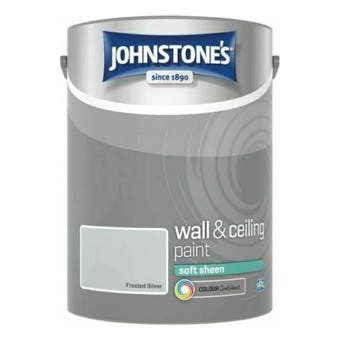 Johnstones 5L Frosted Silver Wall & Ceiling Soft Sheen Paint