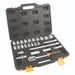 F.F Group 26-Piece 1/2 Inch Drive Socket Set with High Performance Alloy Steel and Ergonomic Handle in Durable Case