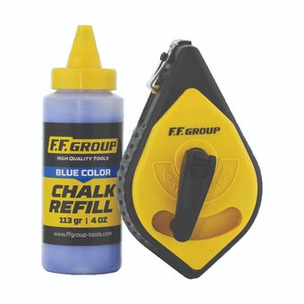 F.F Group Chalk Line with Blue Chalk Refill
