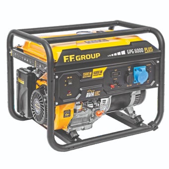 F.F Group Petrol Generator GPG 6000 Plus, 1PH, 6.0kVA, 420cc, Recoil Start