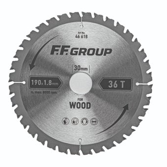F.F Group Saw Blade 190 x 3mm 36T for Wood