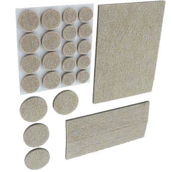 Securit Felt Pads Set 5mm Deep - Pack of 27 Assorted