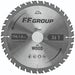 FF GROUP 305mm x 3mm 80T Circular Saw Blade with Teflon Coating and Carbide Teeth for Wood Cutting