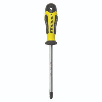FF Group Professional PZ 0x3x60mm Screwdriver with Ergonomic Handle and Phosphate Tip