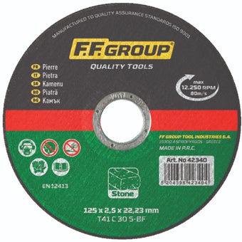 FF GROUP Stone Cutting Disc 230mm x 2.5mm – High-Performance Disc for Masonry and Stonework