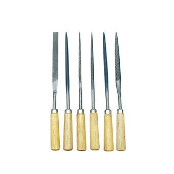 File Set with Wooden Handle - 6 pieces