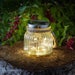 Firefly Solar Glass Jar Lantern | Warm White LED Outdoor Light