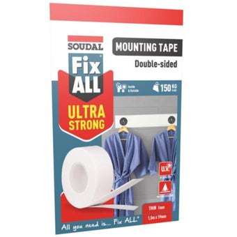 Soudal Fix ALL Ultra Strong Double-Sided Mounting Tape – Heavy Duty Indoor & Outdoor Bonding