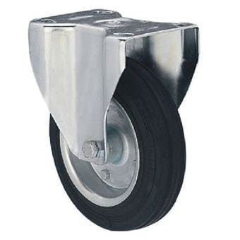 Castor Fixed Black 160mm - 150kg