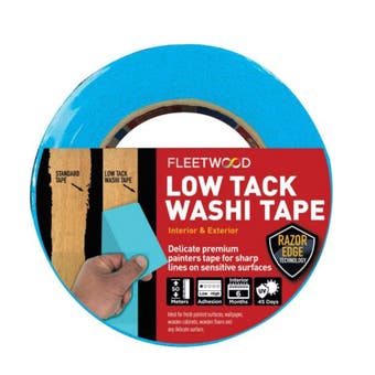 Fleetwood Low Tack Washi Masking Tape - 1" x 50m