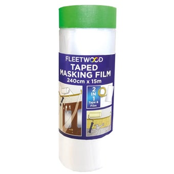 Fleetwood Painters Pre-Taped Masking Film 240cm x 15m