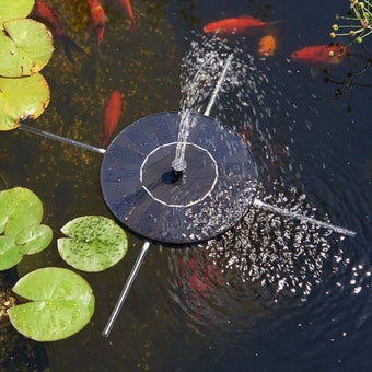 Solar Floating Fountain | Garden Pond & Bird Bath Water Feature