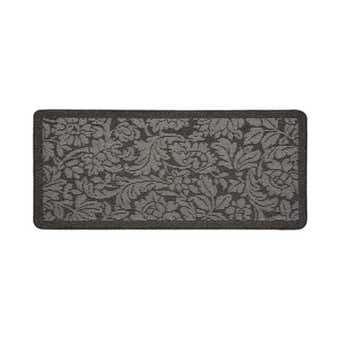 My Mat Stain Resistant Floral Charcoal Indoor Mat - 67cm x 150cm