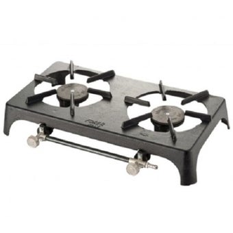 Foker Double Cast Iron Gas Burner – High-Powered Portable Outdoor Cooker for Catering, Camping, and Home Brewing