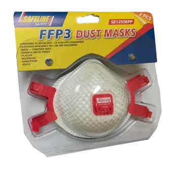Safeline FFP3 Dust Masks - Pack Of 2