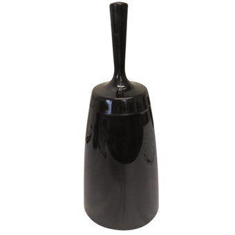 Free Standing Plastic Toilet Brush and Holder - Black