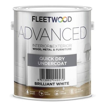 Fleetwood Advanced Quick Drying Undercoat Paint 5L – Brilliant White Interior & Exterior Primer