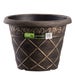 Gardag Rustic Antiqua Round Planter Black & Bronze 35cm