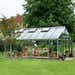 Juliana Gardener Greenhouse Aluminium/Black Safety Glass 12' x 16'