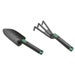 Black Nylon Garden Hand Tool Set 28cm – Trowel and Cultivator