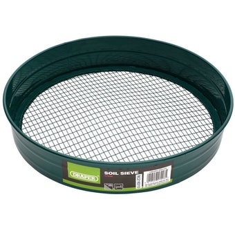 Draper Garden Soil Sieve 365mm | 12 x 7mm Mesh Soil Riddle for Compost and Topsoil